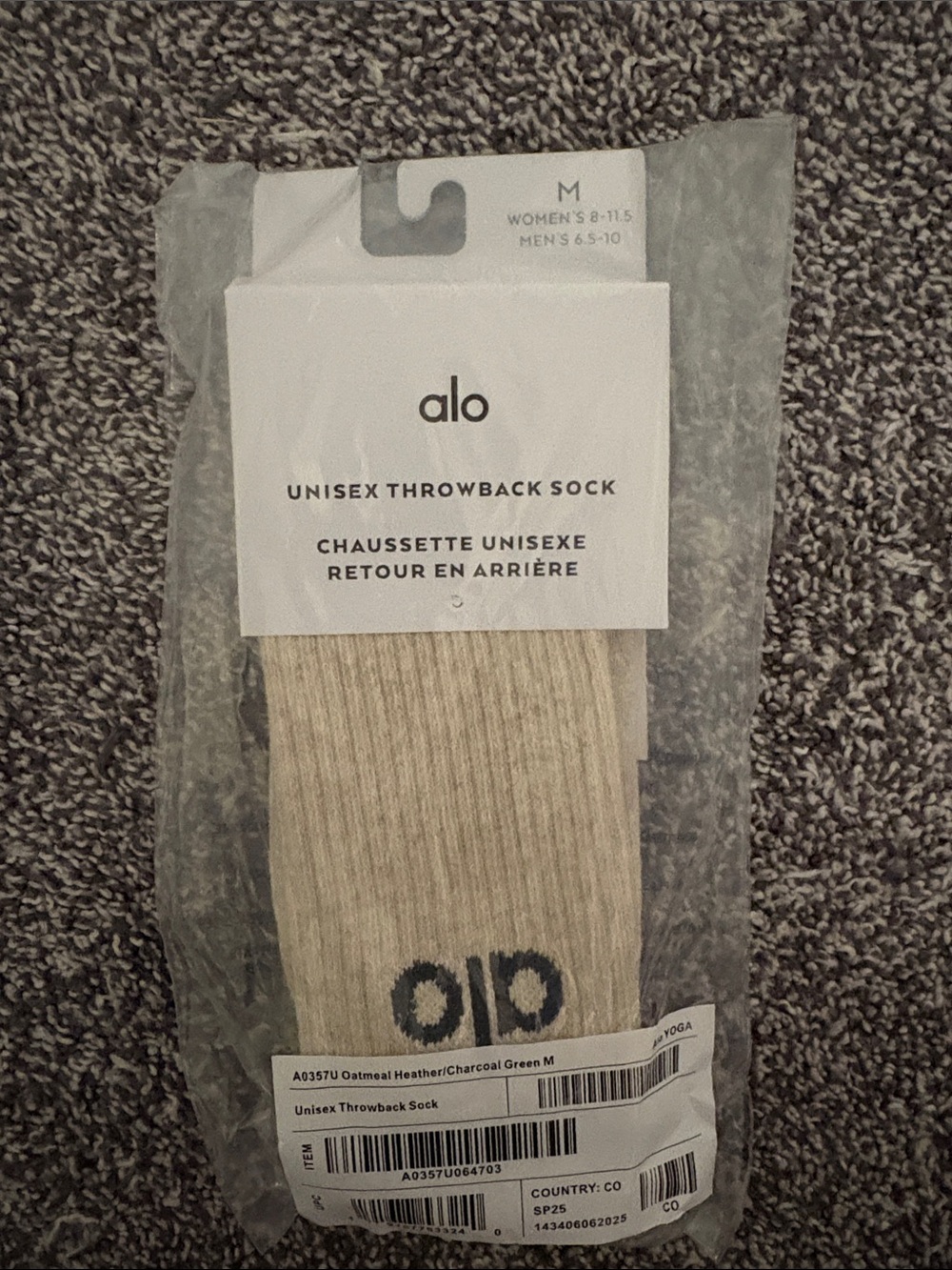 ALO Yoga Unisex Throwback Sock